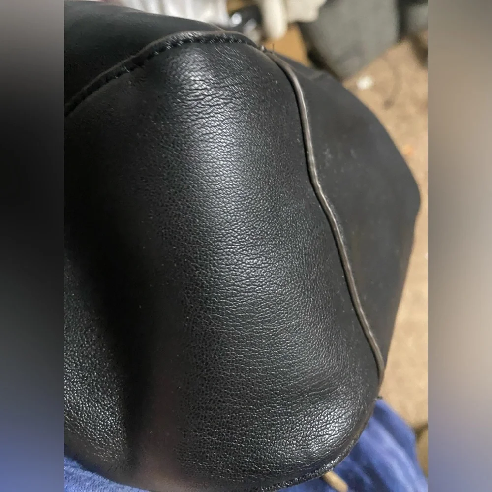 Karl Lagerfeld Black Messenger Bag with Signature Script